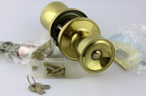 Gainsborough Contractor Class Solid Brass Bed And Bath Locking Door Knob Set GHI-GA300093