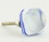 D. Lawless Hardware 1" Art Glass Square Knob Blue and White