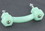 D. Lawless Hardware 3" Antique Glass Pull Milk Green
