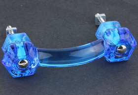 D. Lawless Hardware 3" Antique Glass Pull Peacock Blue