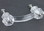 D. Lawless Hardware 3" Antique Glass Pull Clear