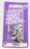 Hillman Stainless Flat Head Phillips Sheet Metal Screw - 12 x 1