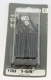 Hillman Black Panel Nails - 1-5/8" - 100 Pack H-06-8017-309