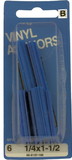 Hillman 1/4 x 1 1/2 Vinyl Anchors, Blue, 6 pak H-06-8137-106