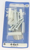 Hillman Plastic Wall Anchors - 4-6x1 - 8 Pack H-06-8137-110