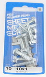 Hillman Hex & Washer Head Sheet Metal Screws - 10 x 1