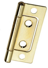 D. Lawless Hardware Non-Mortise Hinge - Brass Plated - 2" H11-H529ABP