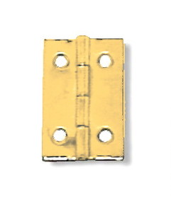 D. Lawless Hardware Butt Hinge - Light Duty - Brass Plated - 1 1/16" x 11/16"