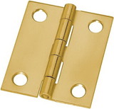 D. Lawless Hardware Butt Hinge - Brass Plated - Square 1 1/2