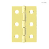 D. Lawless Hardware Butt Hinge 6 Hole  Brass Plated 2 1/2