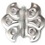 D. Lawless Hardware Butterfly Cabinet Hinge - Chrome w/ Screws 2-3/16" x 2-3/8"