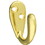 D. Lawless Hardware Brass Plated Single Coat Hook - 1-3/16"  H21-H679BP