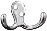 D. Lawless Hardware Polished Chrome Double Hook 2-3/4