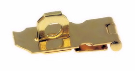 D. Lawless Hardware Polished Brass Plated Steel Hasp Set - 1 1/2" x 3/4" H40-C753-1