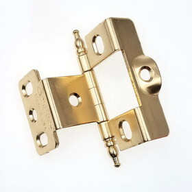 Amerock Wrap-Around Single Hinge for 3/4" Doors Non-Mortise Polished Brass
