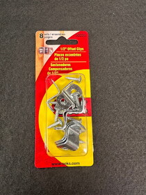 D. Lawless Hardware 1/2" Offset Metal Clips 8-pcs