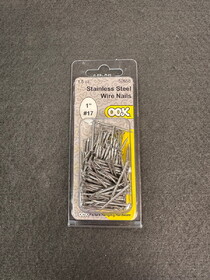 D. Lawless Hardware 1" # 17 Stainless Steel Wire Nails 1.5-oz.