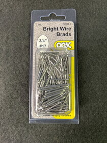Hillman Case Lot (60) 3/4" #17 Bright Wire Brads
