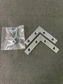 D. Lawless Hardware (2-Pack) 2" Flat Corner Brace Steel Zinc Plated (28485)