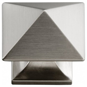 Hickory Hardware 1-1/4" Pyramid Knob Stainless Steel