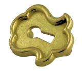 D. Lawless Hardware Keyhole Escutcheon Plate Satin Brass 5/8
