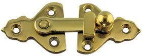 D. Lawless Hardware Bar Latch For Antique Shutters or Cabinet Doors- Flush Mount- Solid Brass(Left))