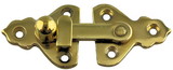 D. Lawless Hardware Bar Latch For Antique Shutters or Cabinet Doors- Flush Mount- Solid Brass(Right)