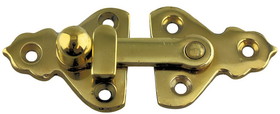 D. Lawless Hardware Bar Latch For Antique Shutters or Cabinet Doors- Flush Mount- Solid Brass(Right) I10-B323SBR