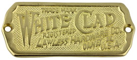 D. Lawless Hardware Ice Box Sign (WhiteClad) Solid Brass I12-B329SB
