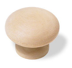 D. Lawless Hardware 1-1/2" Large Wood Knob Unfinished Birch
