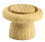 D. Lawless Hardware 1-1/2" Large Unfinished Oak Knob with Turned Groove