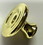 D. Lawless Hardware 1-1/8" Concentric Circles Knob Polished Brass
