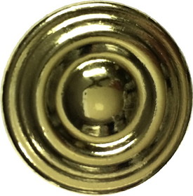 D. Lawless Hardware 1-1/8" Concentric Circles Knob Polished Brass