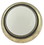 D. Lawless Hardware 1-1/4" White Ceramic Insert Knob Antique Brass
