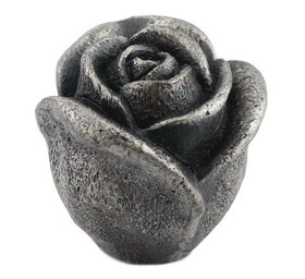 D. Lawless Hardware 1-3/16" Rose Bud Knob Solid Antique Pewter