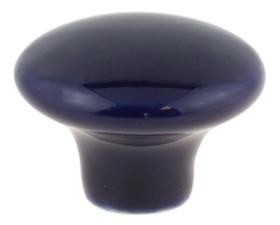D. Lawless Hardware 1-1/2" Ceramic Knob Navy Blue