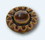 D. Lawless Hardware 1-1/2" Ceramic Flower Knob Glossy Coffee Brown