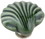 D. Lawless Hardware 2-1/4" Ceramic Shell Knob Glossy Forest Green