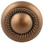 D. Lawless Hardware 1-1/4" Rope Accent Knob Antique Copper