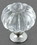 D. Lawless Hardware 1-1/16" Acrylic Pumpkin Shaped Knob Clear with Chrome