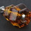 D. Lawless Hardware 1-1/2" Antique Glass Knob Rootbeer Amber