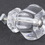 D. Lawless Hardware 1-1/2" Glass Knob Antique Clear