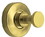 Liberty Hardware Grayson Hook in Brushed Brass - Single Prong