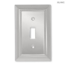 Liberty Hardware Single Switch Architectural Polished Chrome Wall Plate L-126301