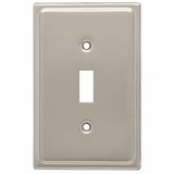 Liberty Hardware Country Fair Single Switch Plate - Satin Nickel (126364)
