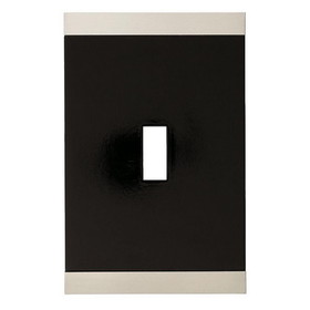 Liberty Hardware Wall Plate - Satin Nickle and Flat Black - 135754