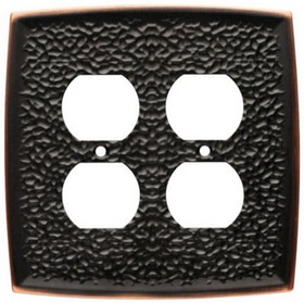 Liberty Hardware Double Duplex - Hammered  Bronze w/ Highlights (144031)