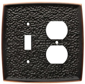 Liberty Hardware Switch & Duplex - Hammered Bronze w/ Highlights (144039)