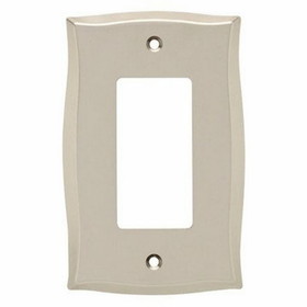 Liberty Hardware Llylah Single D&#233;cor Switch Plate - Vintage Nickel (144043)