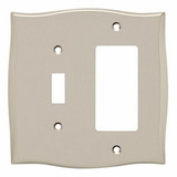 Liberty Hardware Llylah Single Switch/Décor Wall Plate - Vintage Nickel (144046)